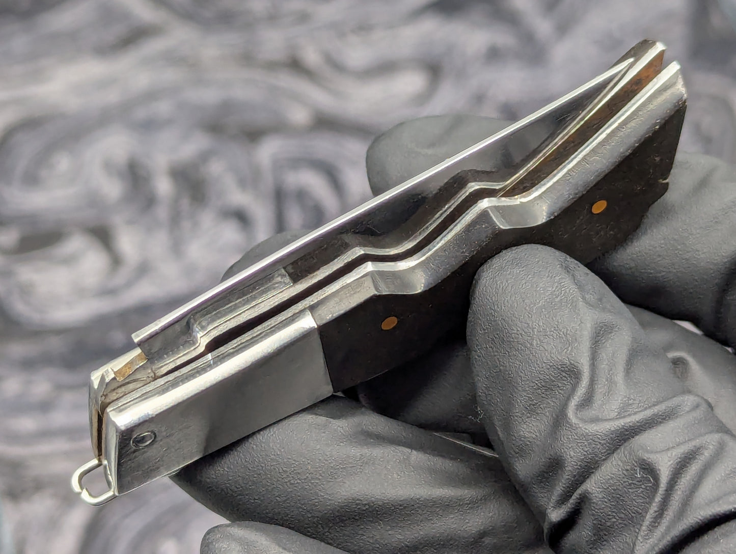 5.5" Mini Rifle Stock RPK Vintage Russian Switchblade Knife