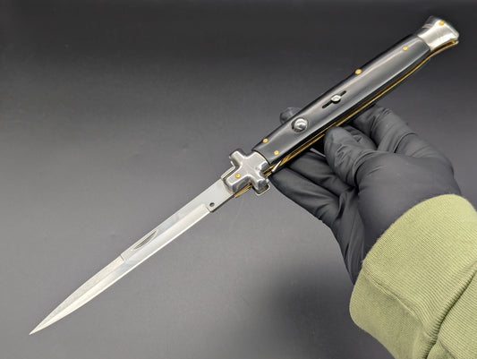 13" BLACK COMPOSITE MALTESE ITALIAN STYLE STYLE