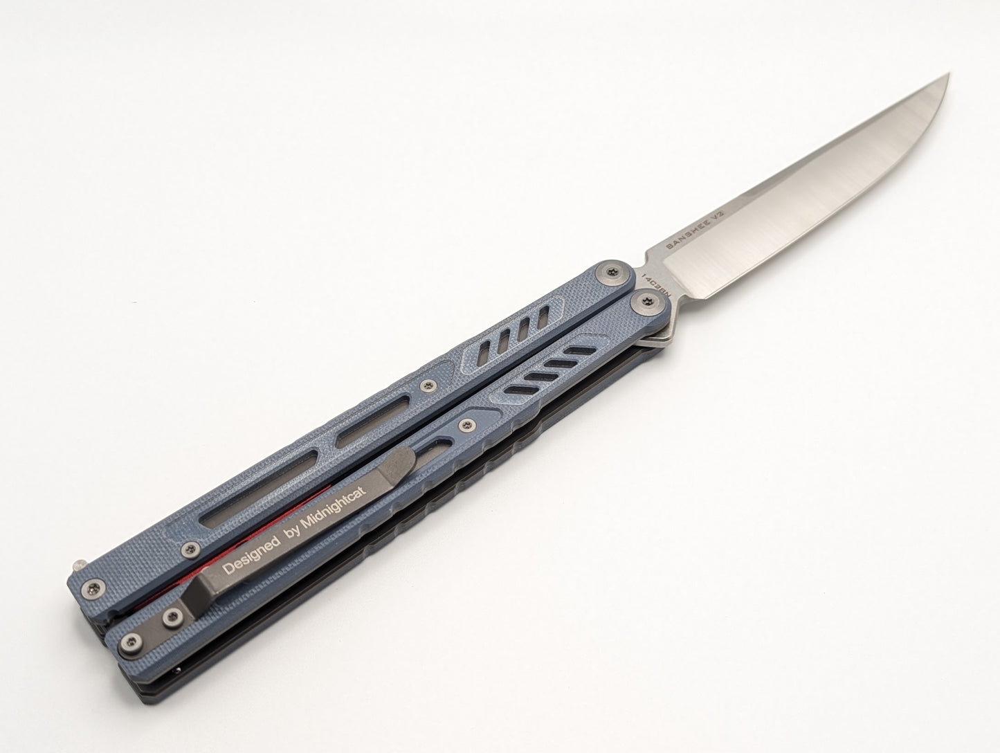 MAXACE GREY G-10 BANSHEE V2 BALISONG KNIFE