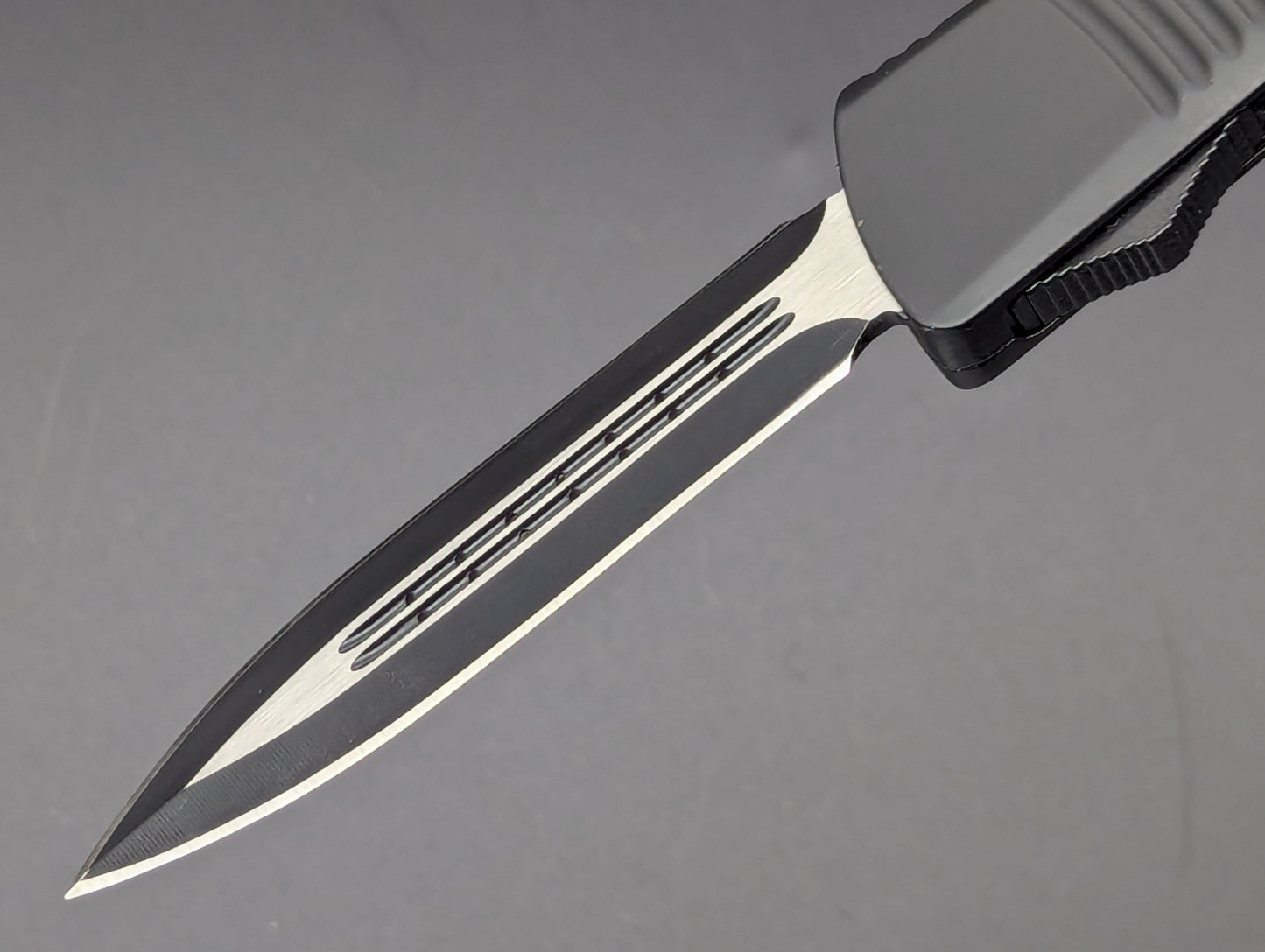 9.5" XL BLACK TACTICAL D/E OTF AUTOMATIC KNIFE