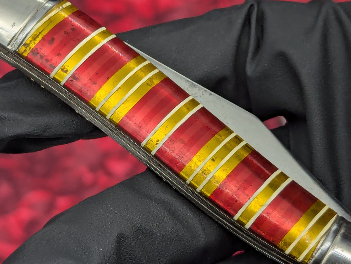 ANTIQUE IMPERIAL USA CANDYSTRIPE SWITCHBLADE KNIFE