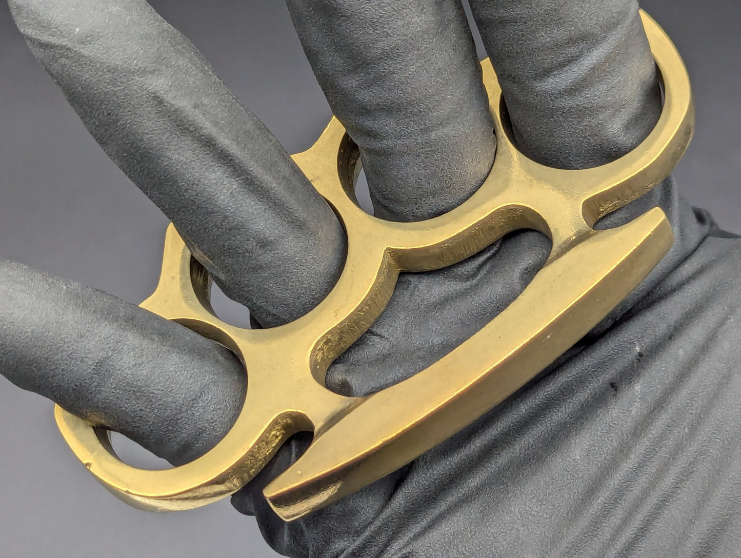SOLID CAST BRASS SQUARE TOP BRASS KNUCKLE DUSTER
