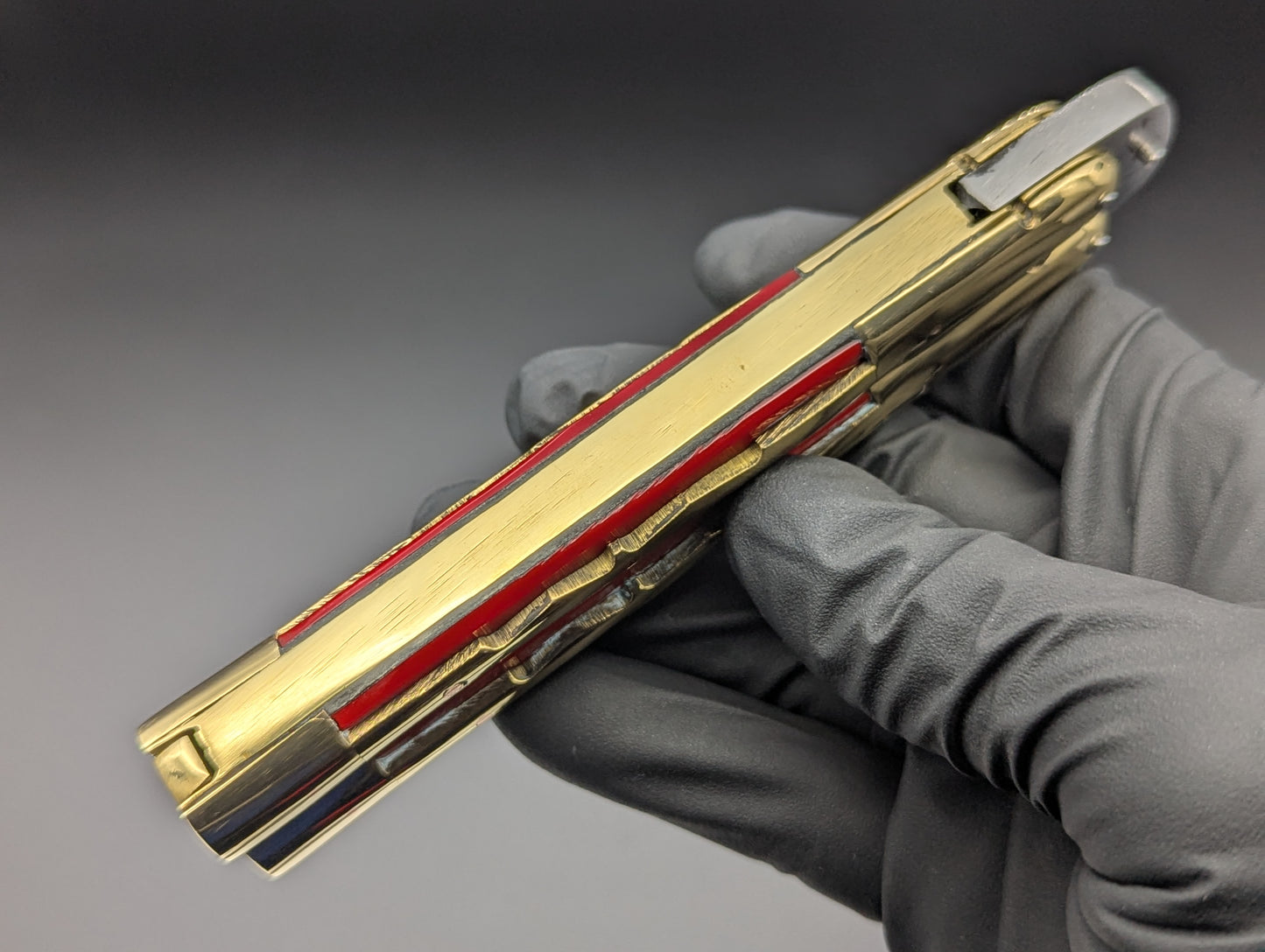 9" KRIS KALAPKUP RED FHM BALISONG KNIFE