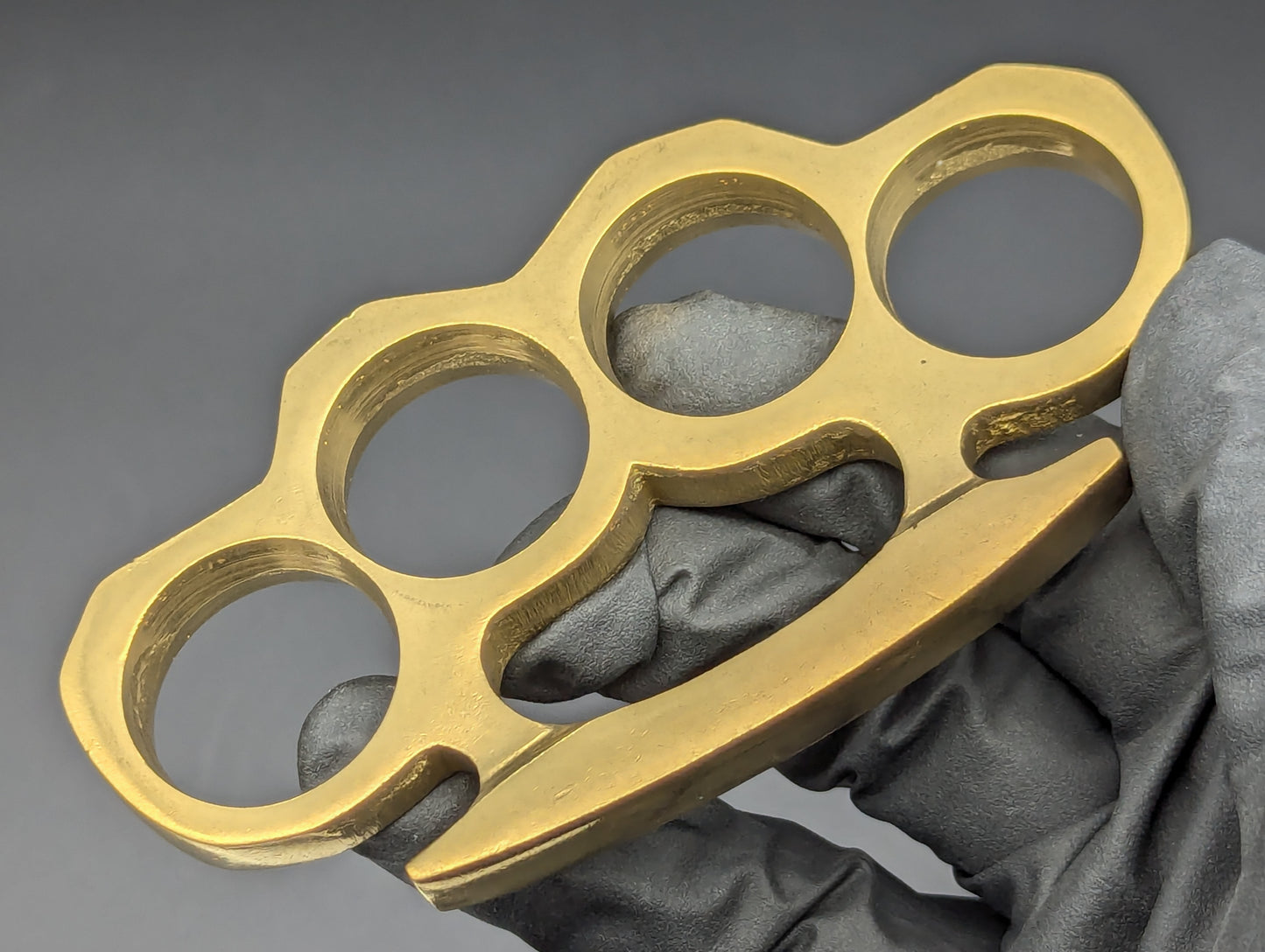 SOLID CAST BRASS SQUARE TOP BRASS KNUCKLE DUSTER