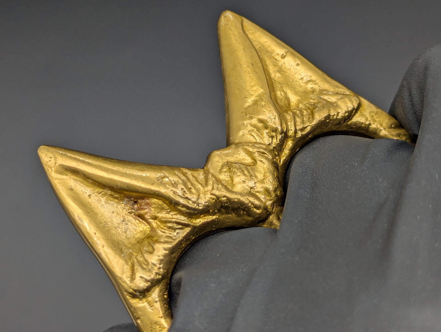 Solid Brass Cat Self Defense Keyring