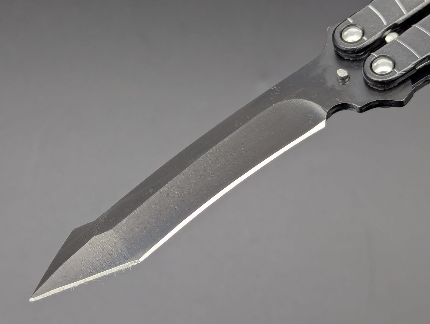 Spiderfly Old School Butterfly Knife Black