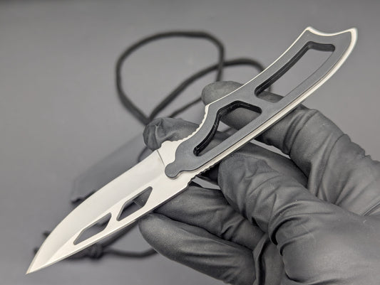 6.5" DROP POINT NECK KNIFE w/ EMERGENCY WHISTLE