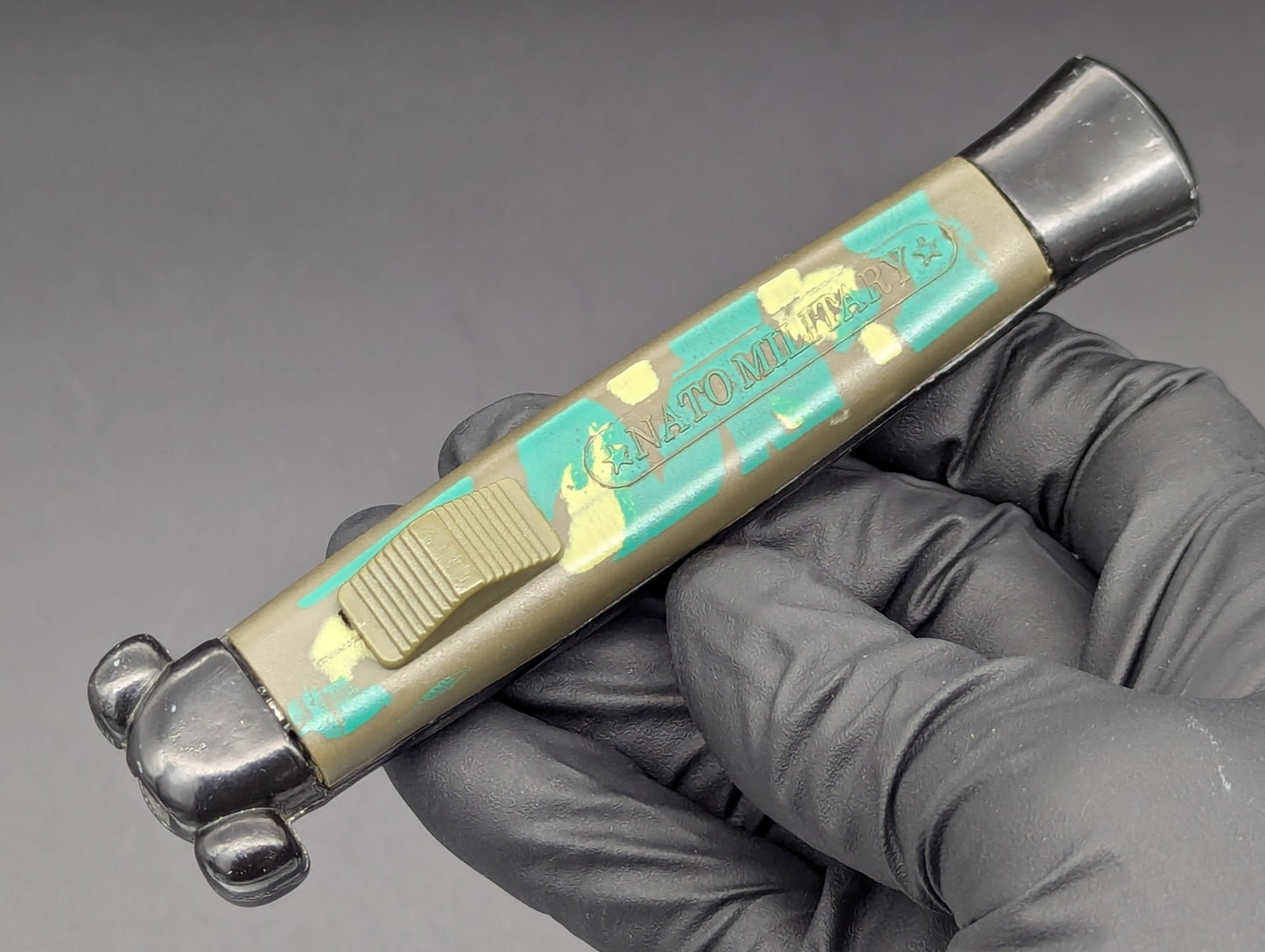 Camouflage NATO MILITARY OTF Knife 80's Vintage