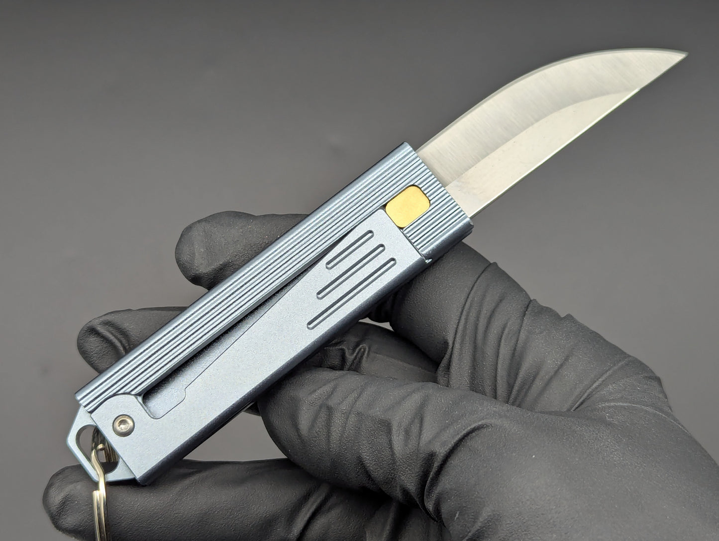 EDC D2 KEYRING GRAVITY UTILITY KNIFE GREY