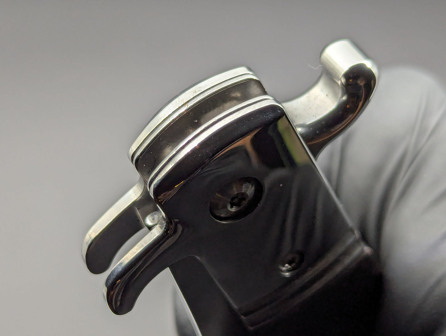 USSR Hidden Release Automatic Knife Dark Wood