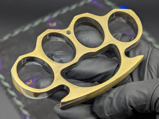 Antique Bronze Classic Square Top Brass Knuckles