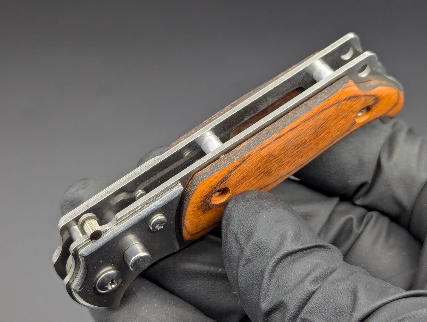 5.75" MINI ROSEWOOD SWITCHBLADE KNIFE