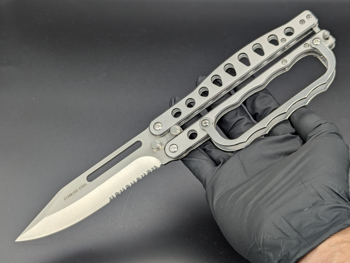 Super Knife Stainless Trench Balisong Zombie Killer