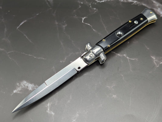 9" Frank Beltrame Black Composite Italian Stiletto Bayonet