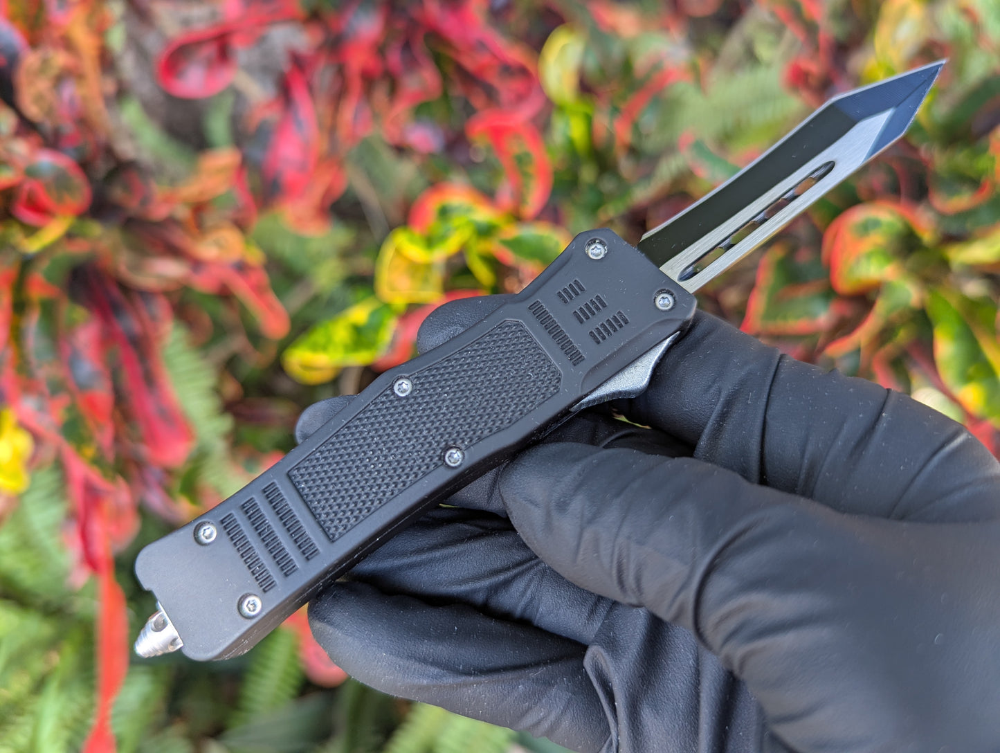 7" Mini Reverse Tanto Tactical D/A OTF Knife