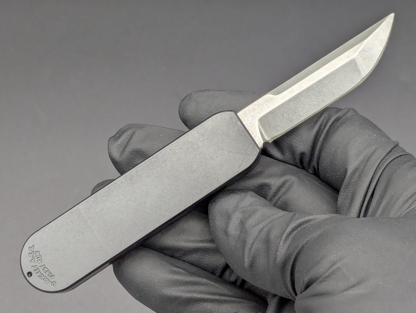 A.R.S. KNIVES D ROCKET D/A OTF TANTO BLACK GY/BTN