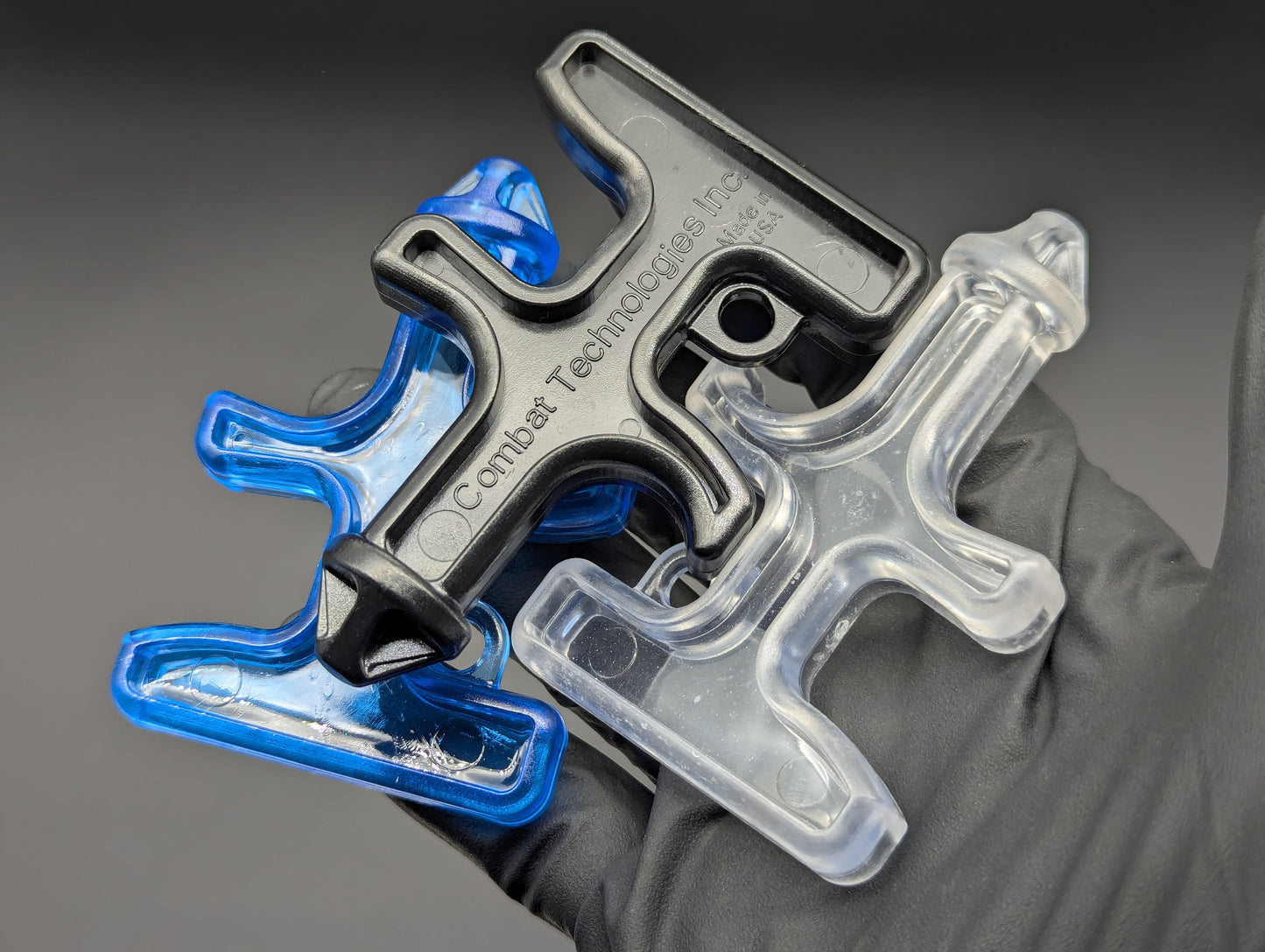CLEAR COMBAT TECHNOLOGIES IMPACT PLASTIC SELF DEFENSE KEYRINGS