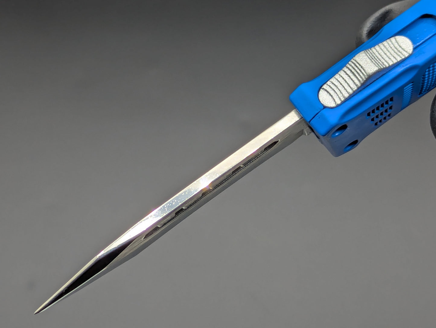 7" Mini Modified Tanto CQB OTF Automatic Knife Blue