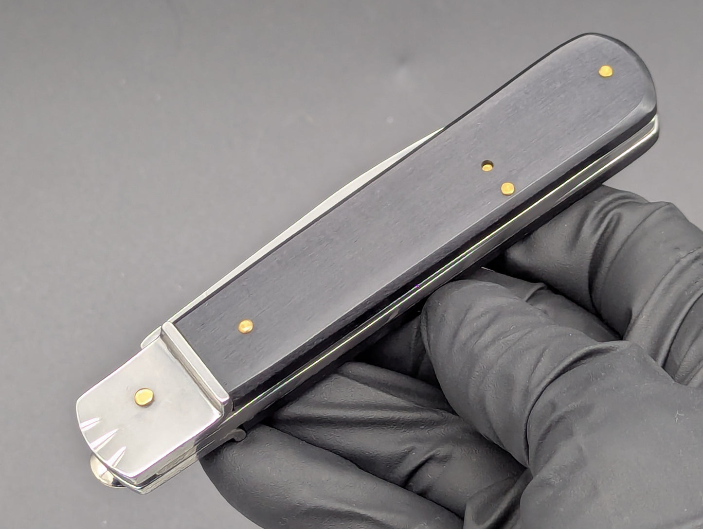 7.5" BLACK WOOD CLASSIC AUTOMATIC LEVERLOCK KNIFE