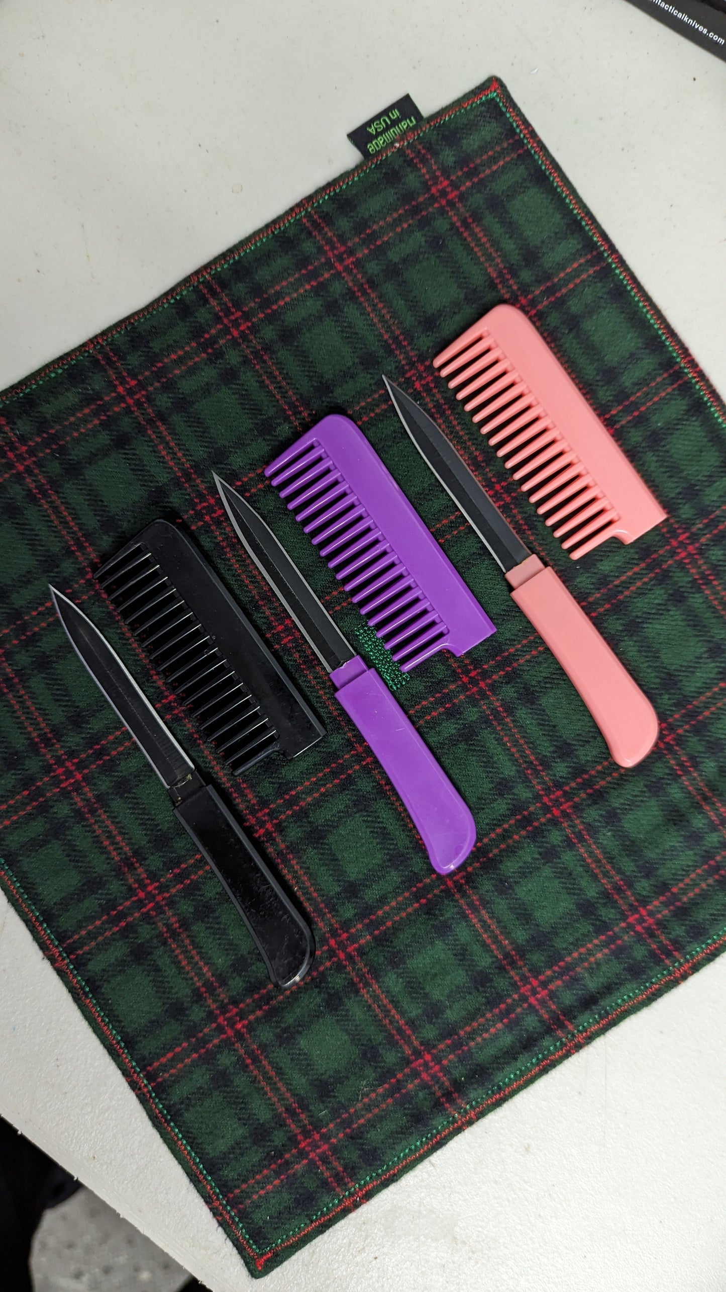 Purple Concealed Comb Knife
