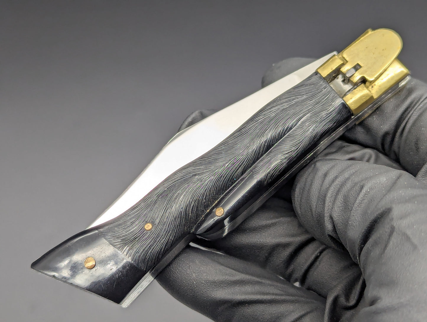 VINTAGE JAPANESE DEER FOOT SWITCHBLADE KNIFE