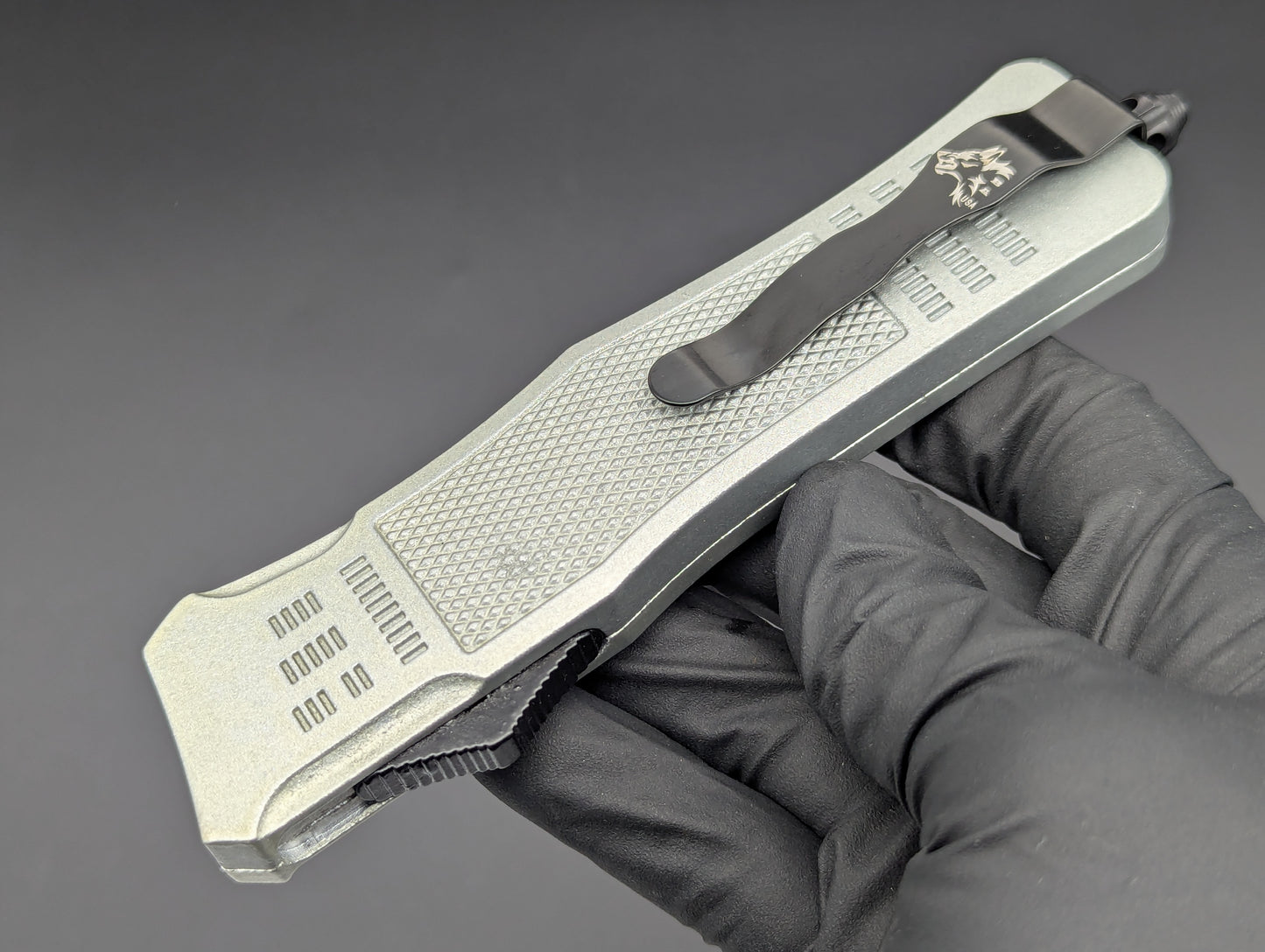 SILVER SHADOW D/A OTF KNIFE RAMBO CLIP