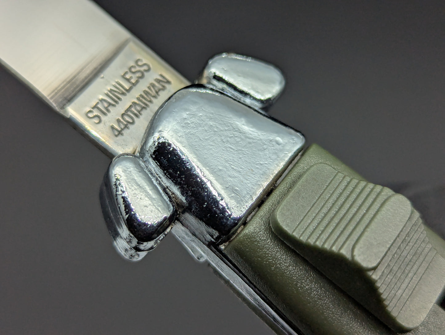 RARE NOS VINTAGE 80's TAIWAN GREEN NATO MILITARY OTF KNIFE