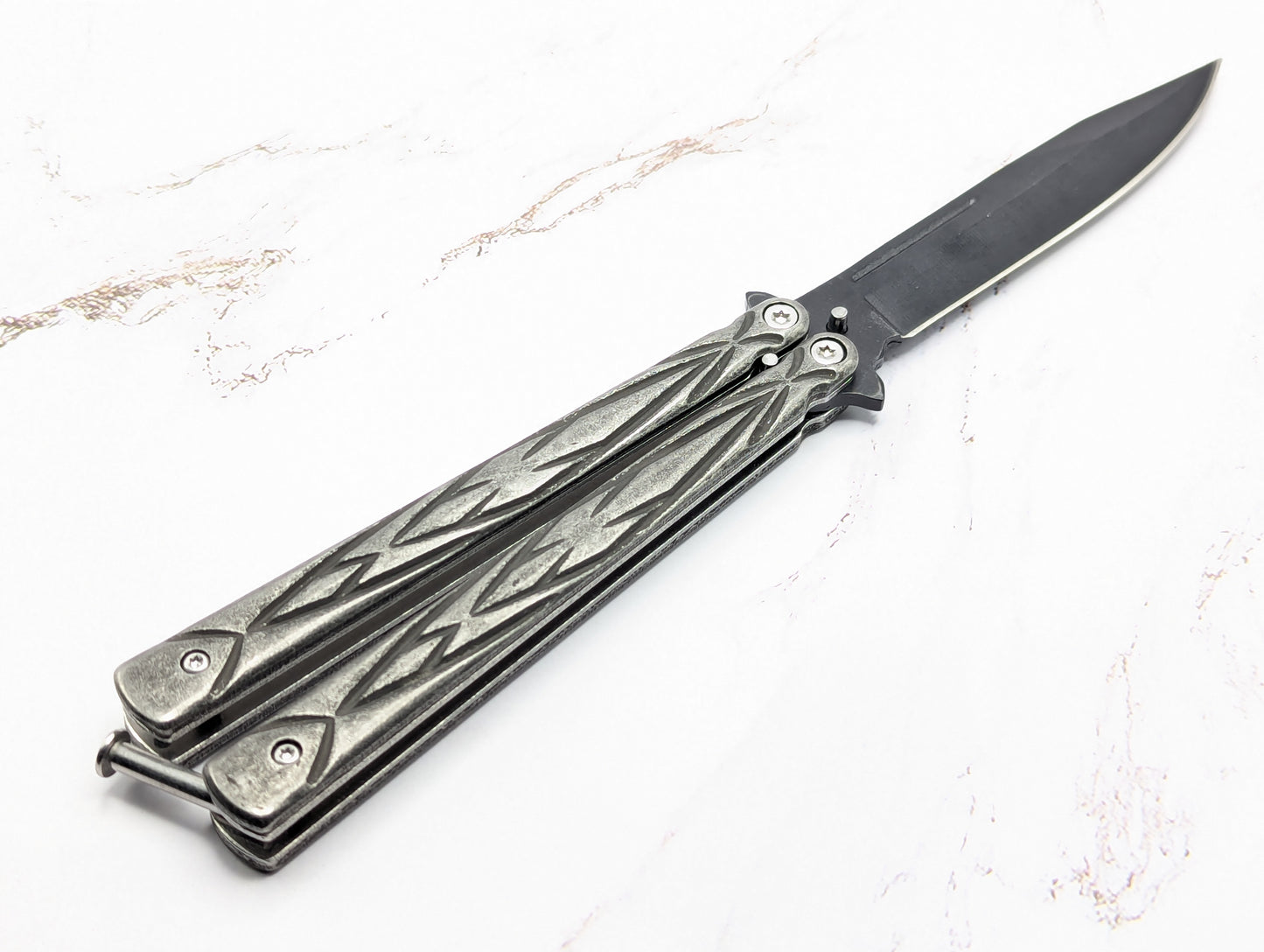 9" Fury Blackout Balisong Butterfly Knife