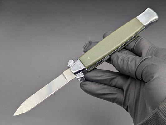 RARE NOS VINTAGE 80's TAIWAN GREEN NATO MILITARY OTF KNIFE