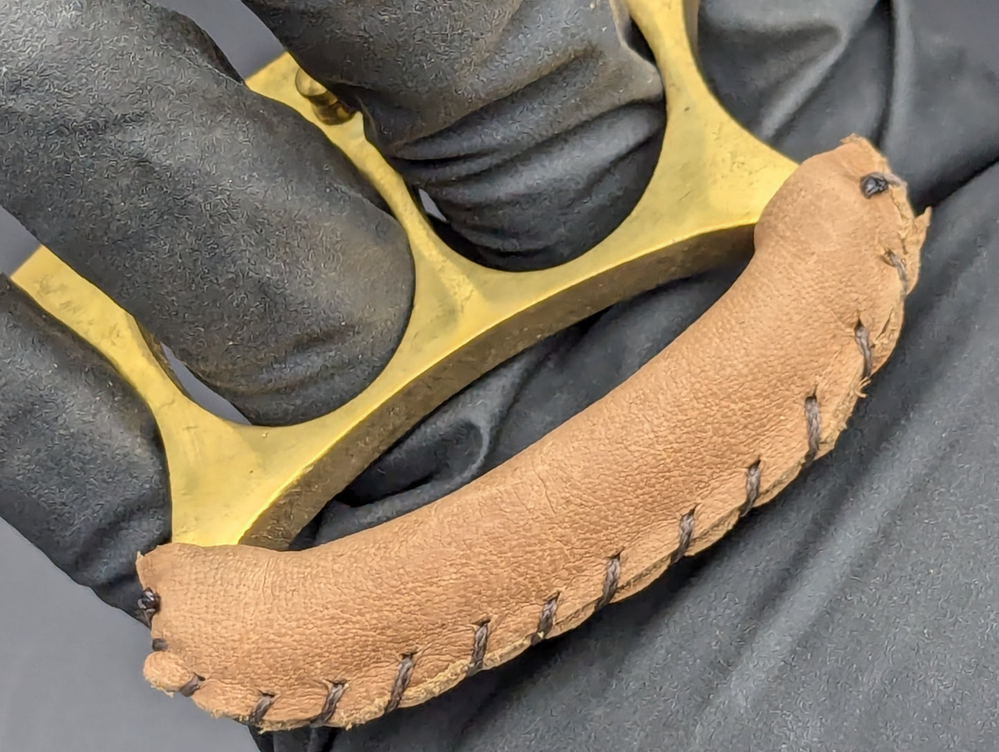 Solid Brass Stock Leather Wrapped "2FK" Duster