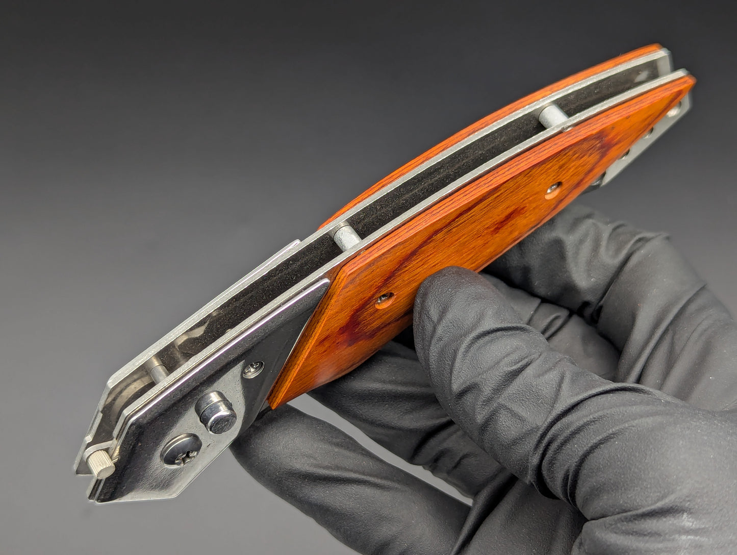 9.25"XL ROSEWOOD HAWK AUTOMATIC OPENING KNIFE