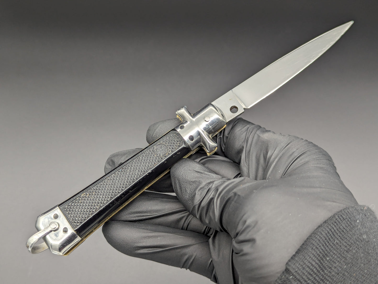 ANTIQUE FRENCH BARGEON MALTESE SWITCHBLADE KNIFE LG