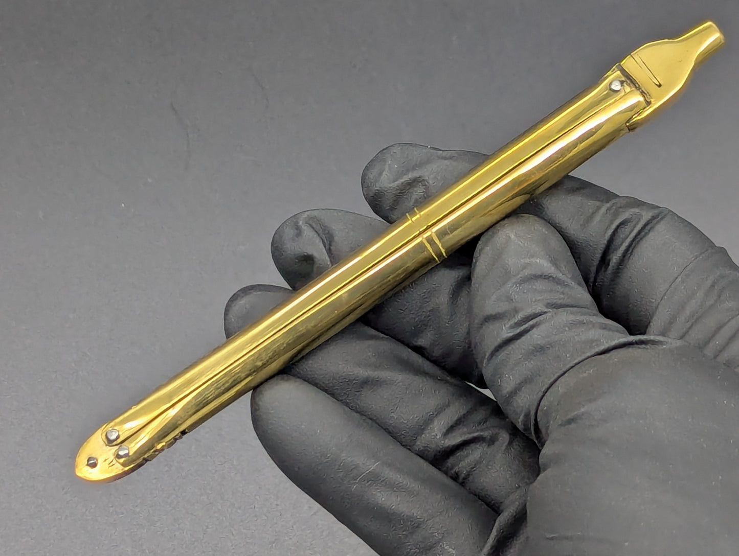 "FHM" PHILIPPINES HANDMADE BRASS BALISONG PEN