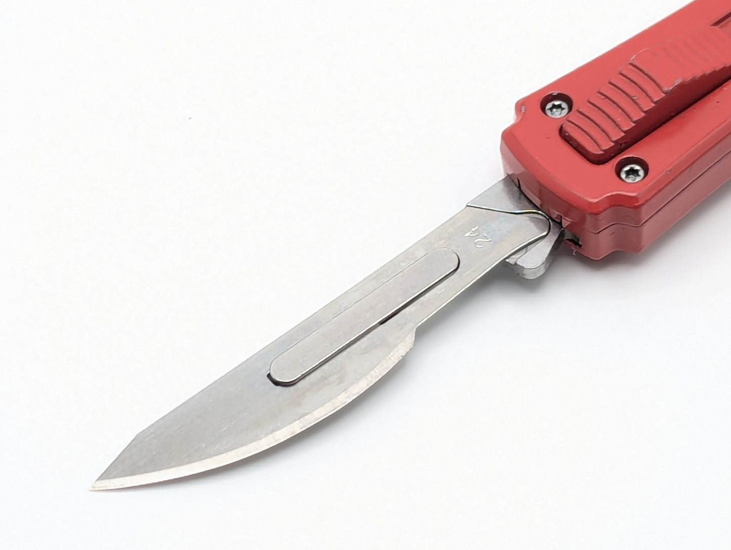 RED MINI COFFIN SCALPEL OTF KNIFE