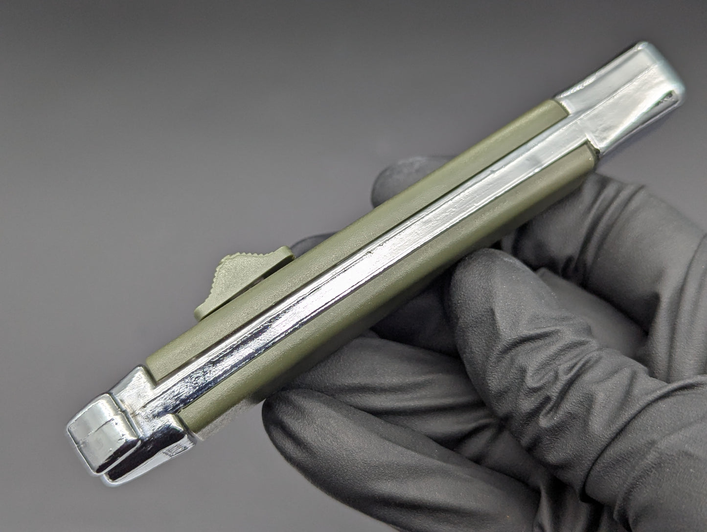 RARE NOS VINTAGE 80's TAIWAN GREEN NATO MILITARY OTF KNIFE