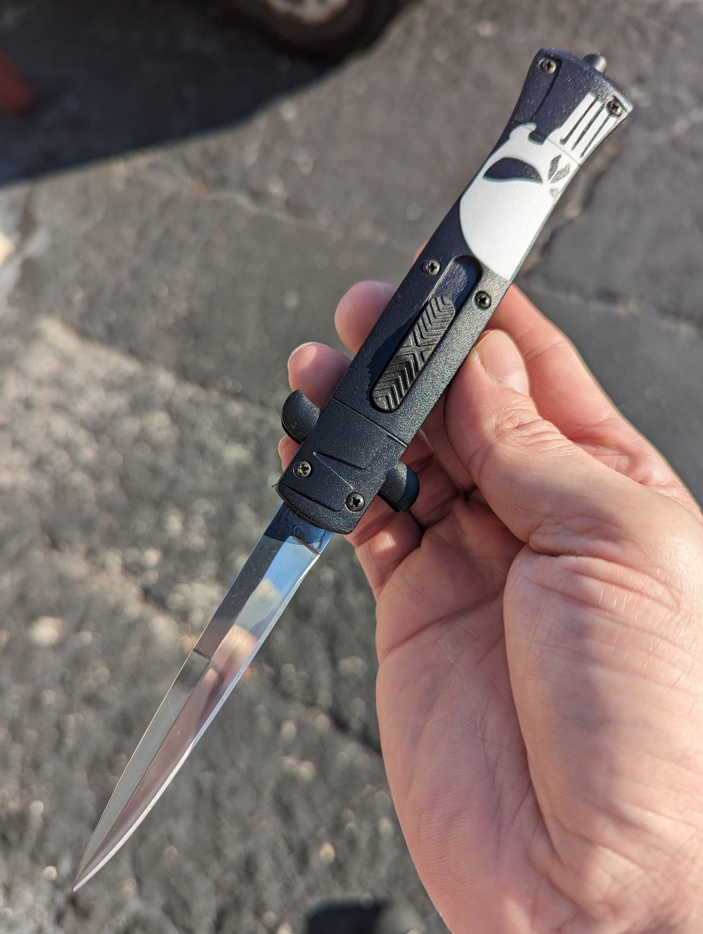 9.5" Composite D/A Punisher OTF Knife