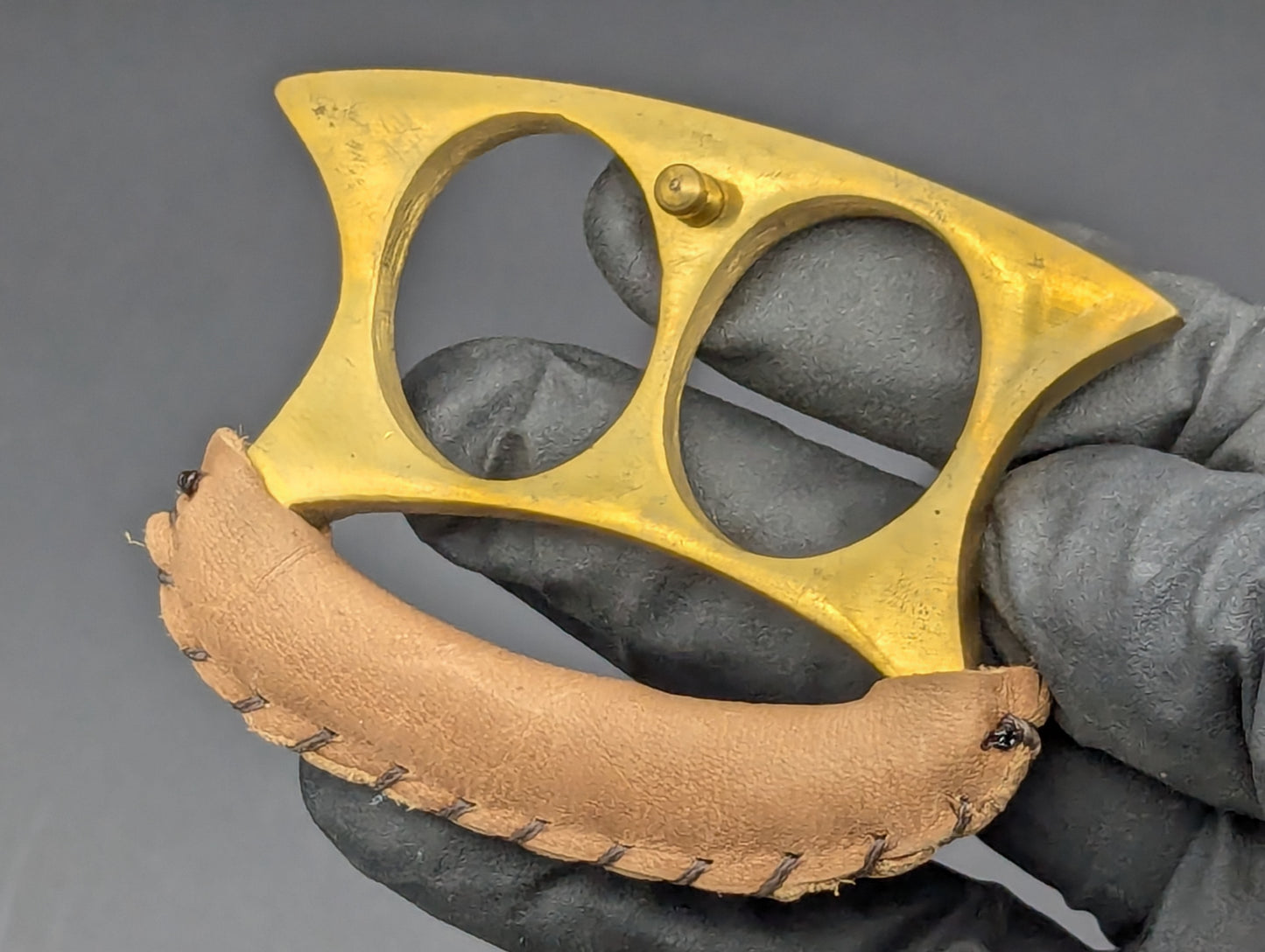 Solid Brass Stock Leather Wrapped "2FK" Duster