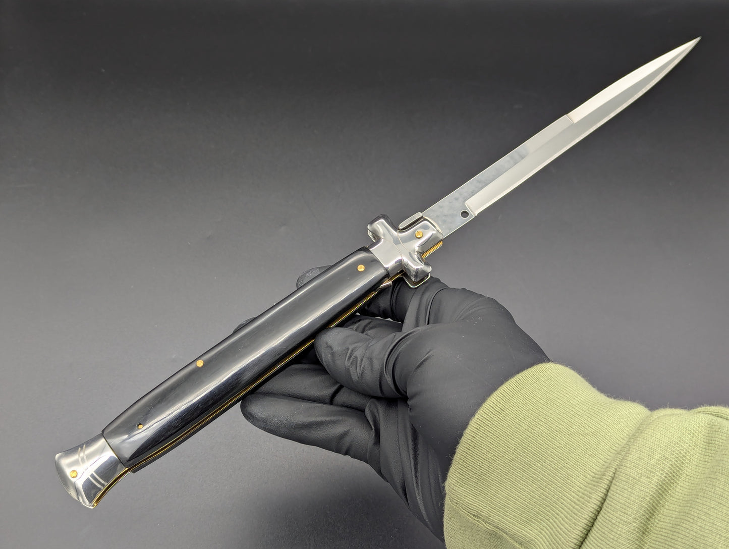 13" BLACK COMPOSITE MALTESE ITALIAN STYLE STYLE