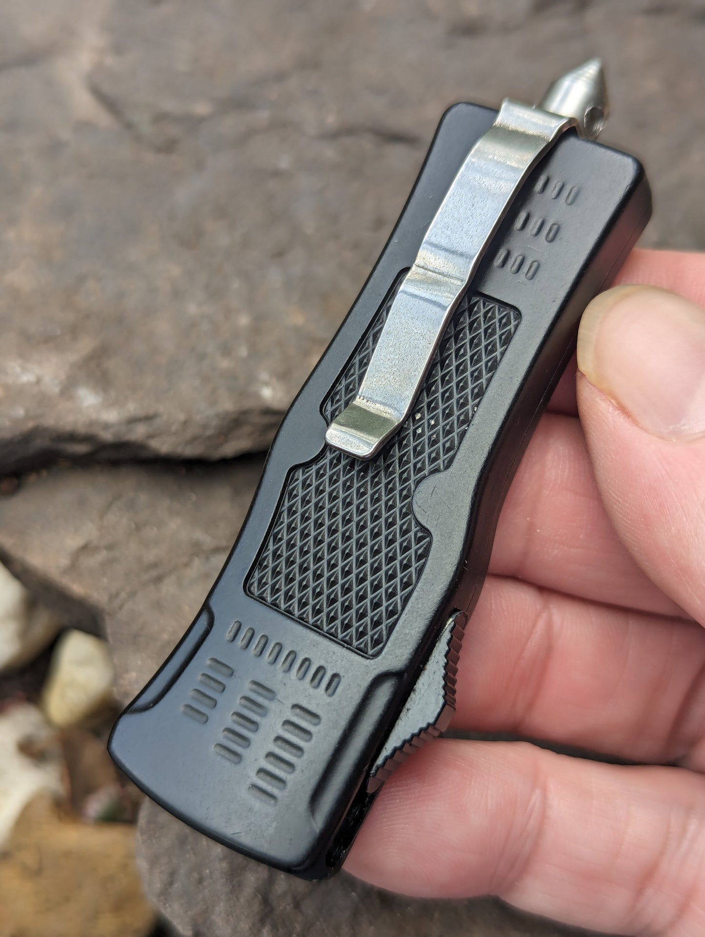 Mini CQB D/A OTF Scalpel Knife Black