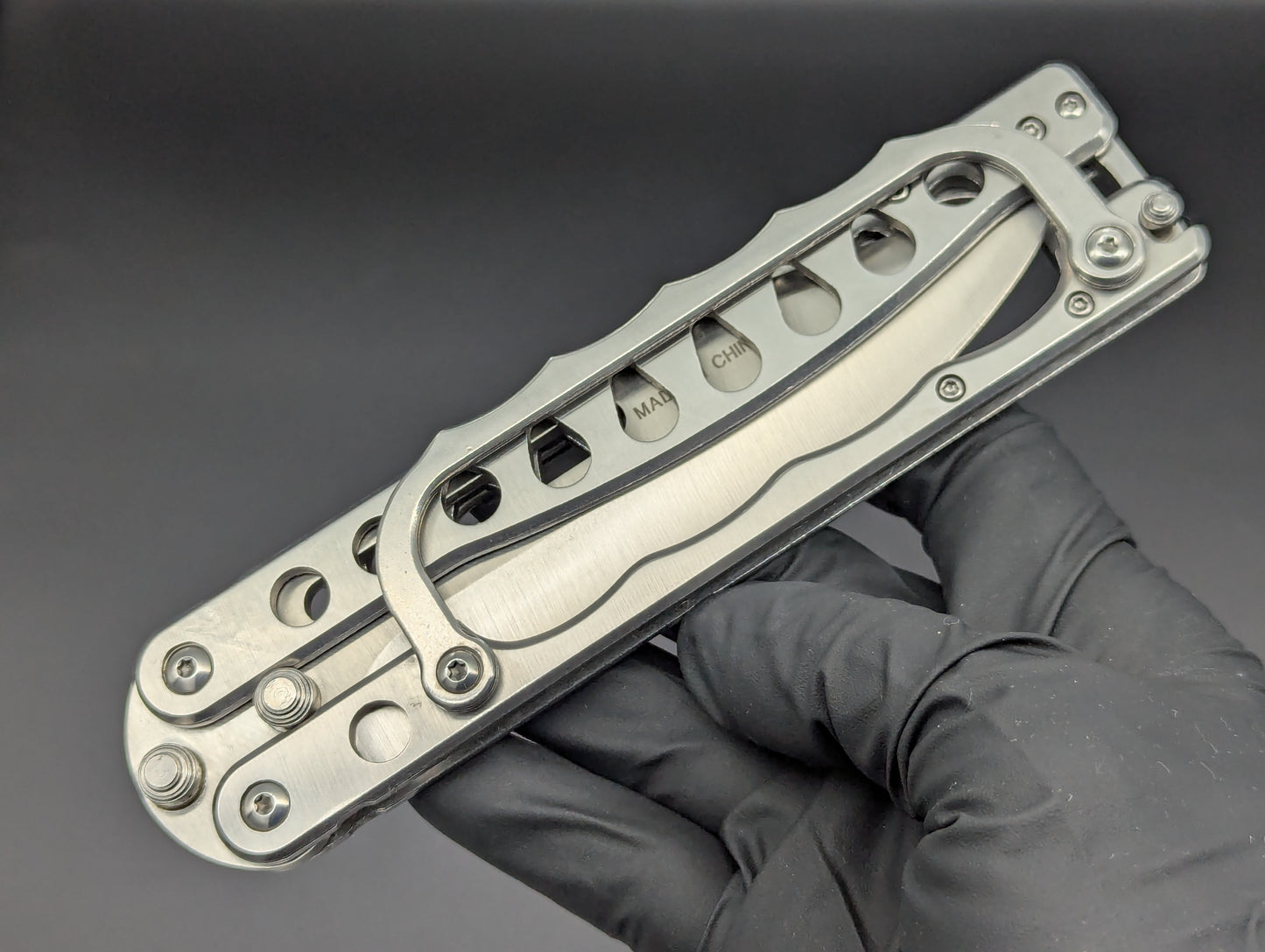 Super Knife Stainless Trench Balisong Zombie Killer