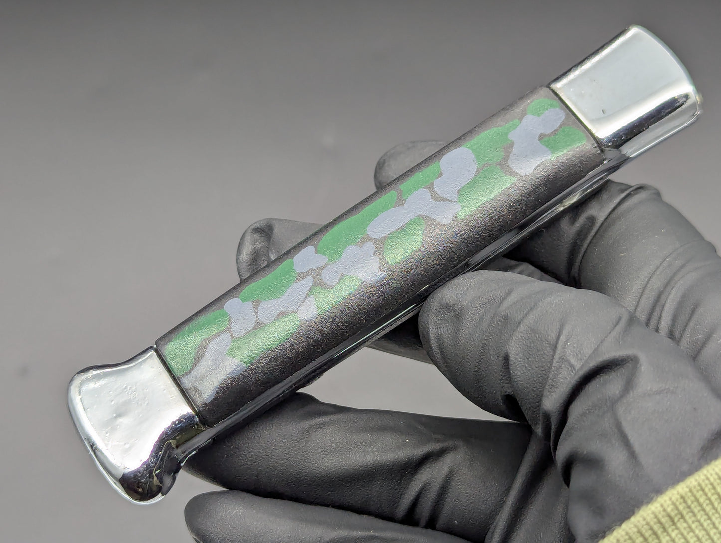 80's VINTAGE NATO MILITARY OTF KNIFE GREY CAMO