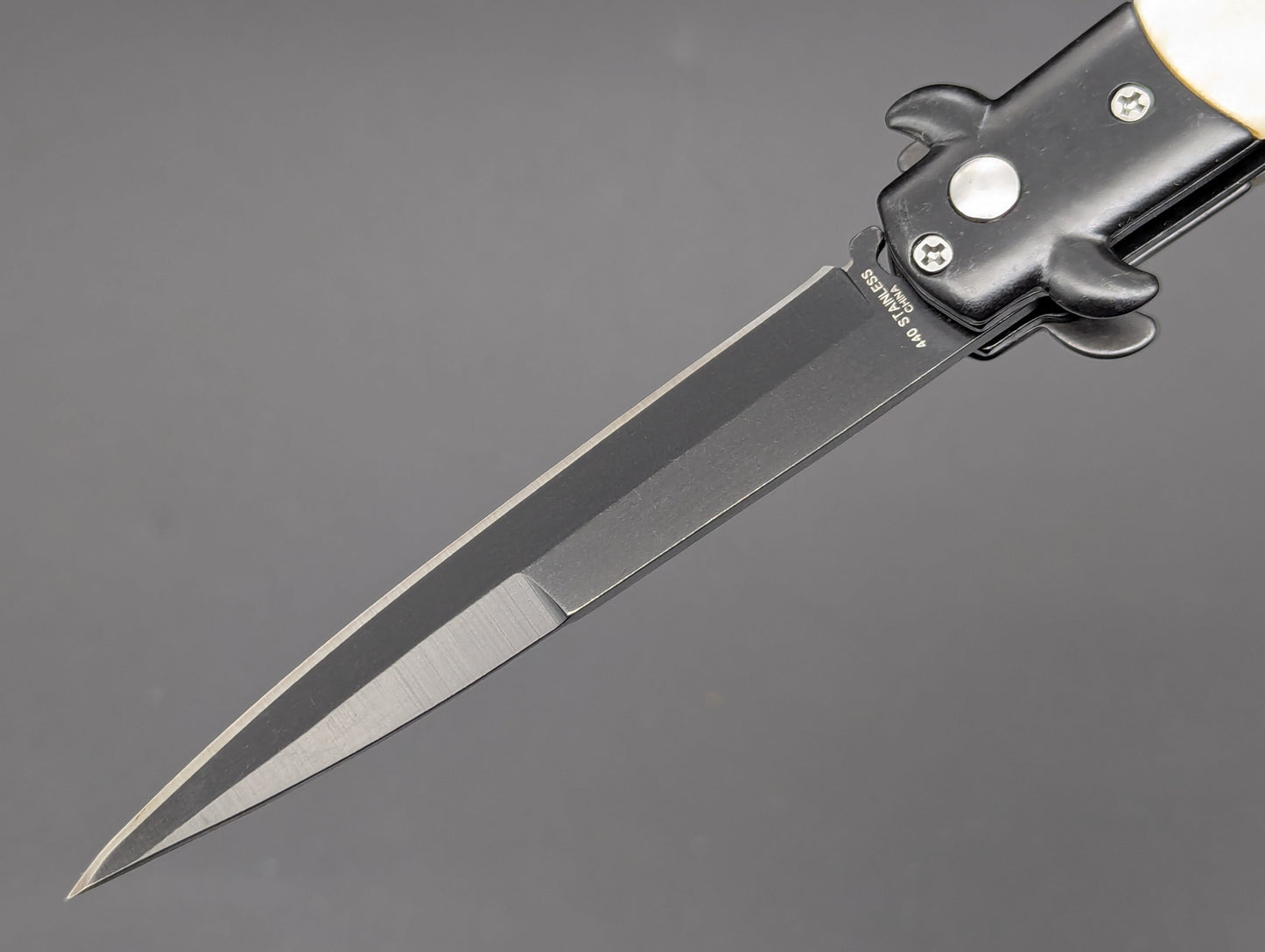 TACTICAL PEARL MILANO DIABLO STILETTO SWITCHBLADE KNIFE