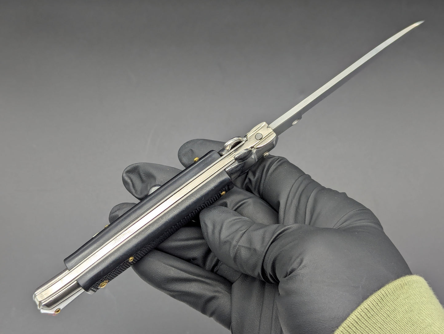 8.25" VINTAGE MOLETTA CHECKERED GERMAN STILETTO