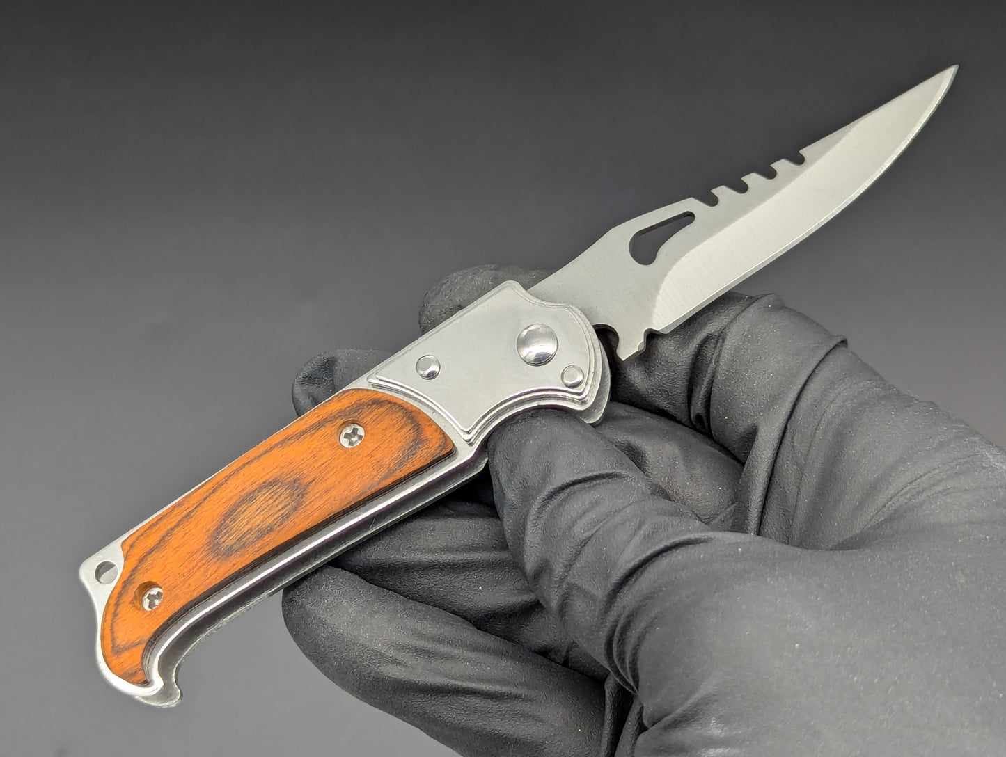 5.75" MINI ROSEWOOD SWITCHBLADE KNIFE