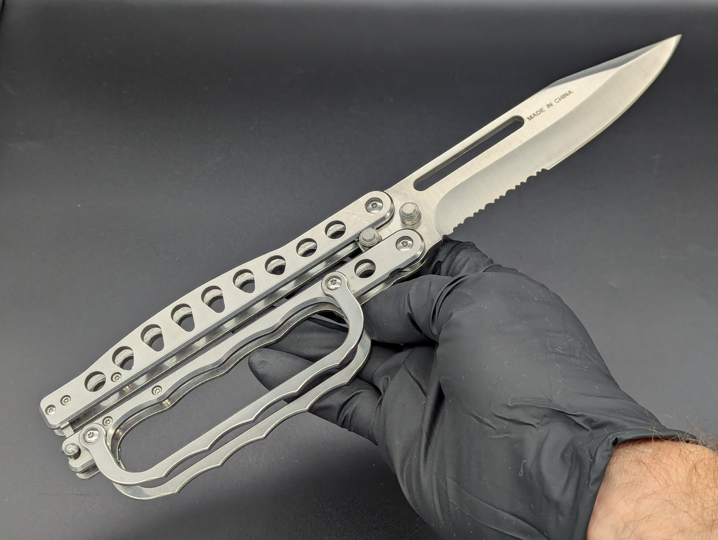 Super Knife Stainless Trench Balisong Zombie Killer