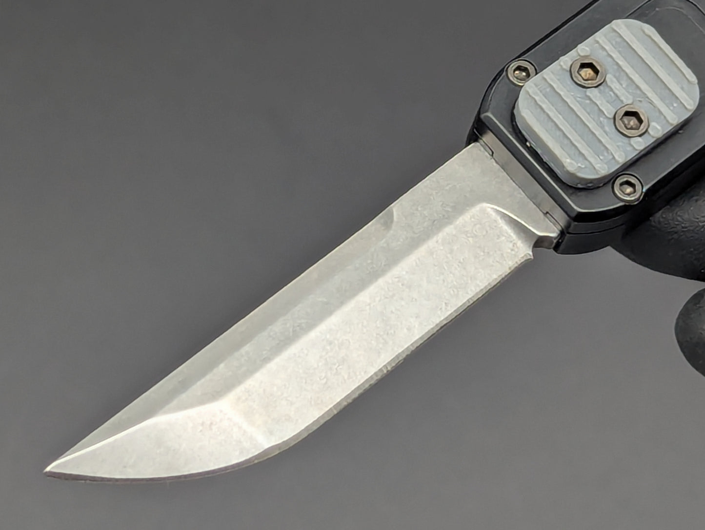 A.R.S. KNIVES D ROCKET D/A OTF TANTO BLACK GY/BTN