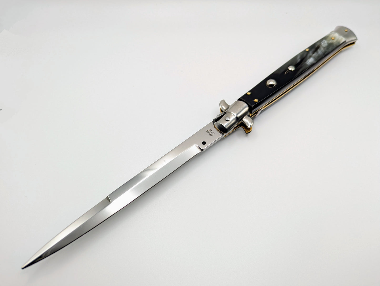 13" BELTRAME BRAZILIAN HORN ITALIAN STILETTO DAGGER BLADE