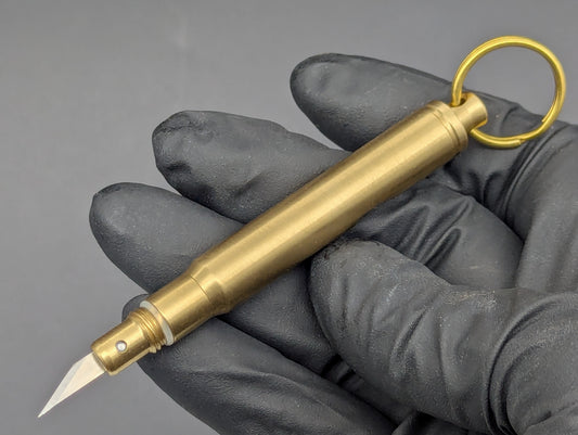 SOLID BRASS BOTTLE OPENER AND RAZOR MULTI TOOL KEYRING