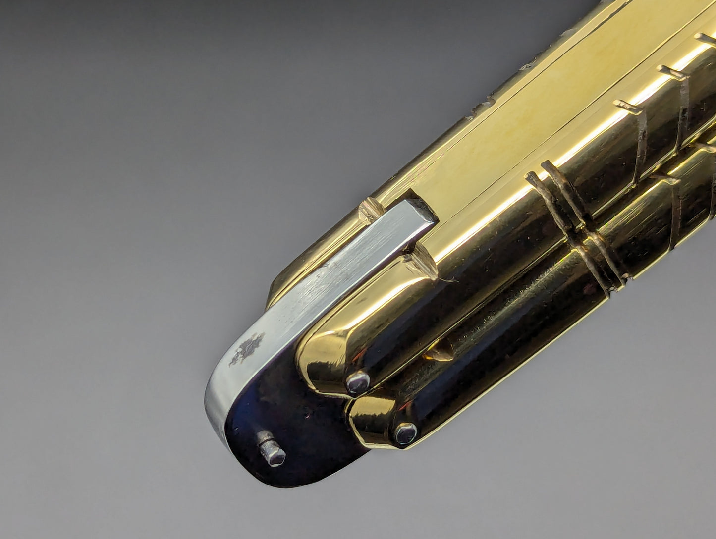 396g 29cm SOLID BRASS FHM BALISONG BATWING CLIP