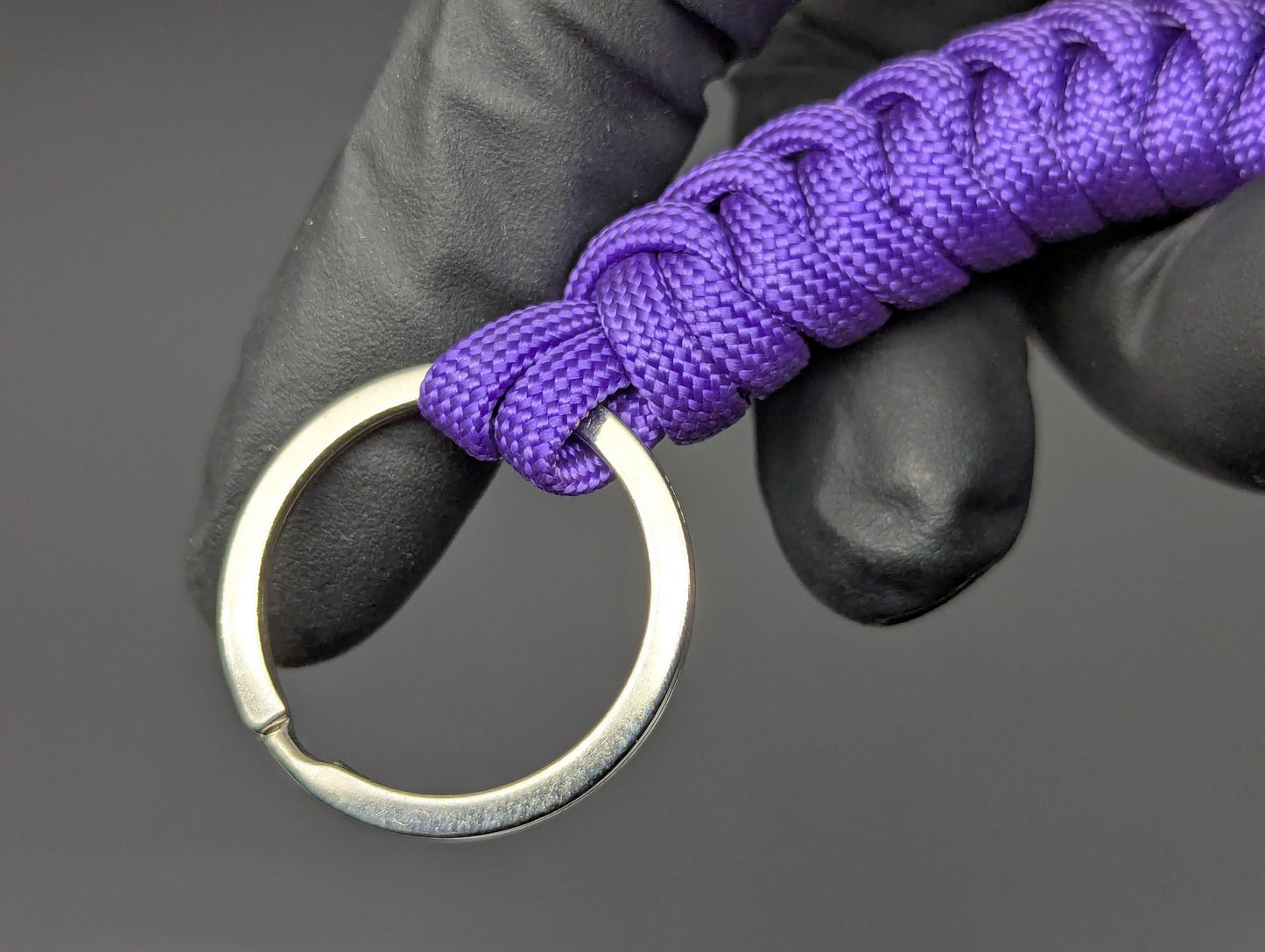 SOLID PURPLE 550 PARACORD SELF DEFENSE MONKEY FIST